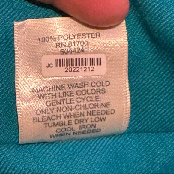 Blair Blaizer Coat Woman’s Size 10PT Two Pockets Blue - Picture 10 of 10